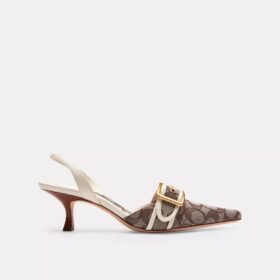 Margot-slingbacks i vår signaturjacquard