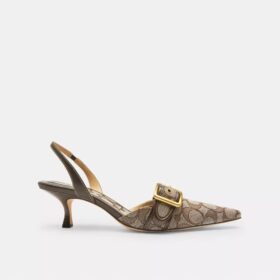 Margot-slingbacks i vår signaturjacquard
