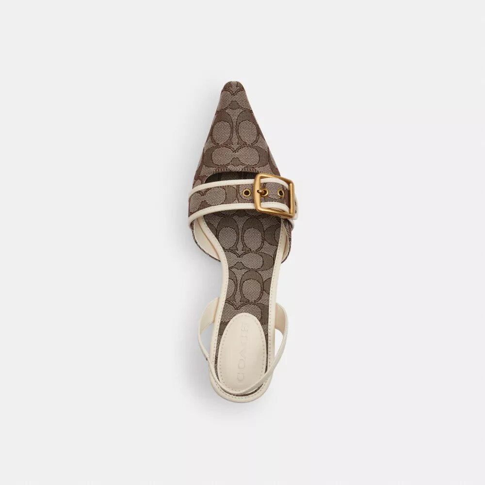 Margot-slingbacks i vår signaturjacquard