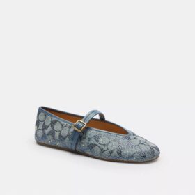Mary Janes i Crystal Signature Denim