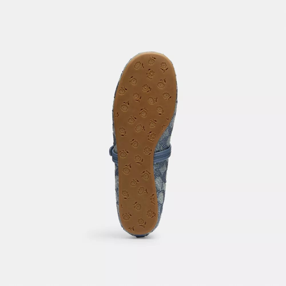 Mary Janes i Crystal Signature Denim