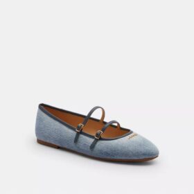 Mary Janes med dubbla spännen i Loved Denim