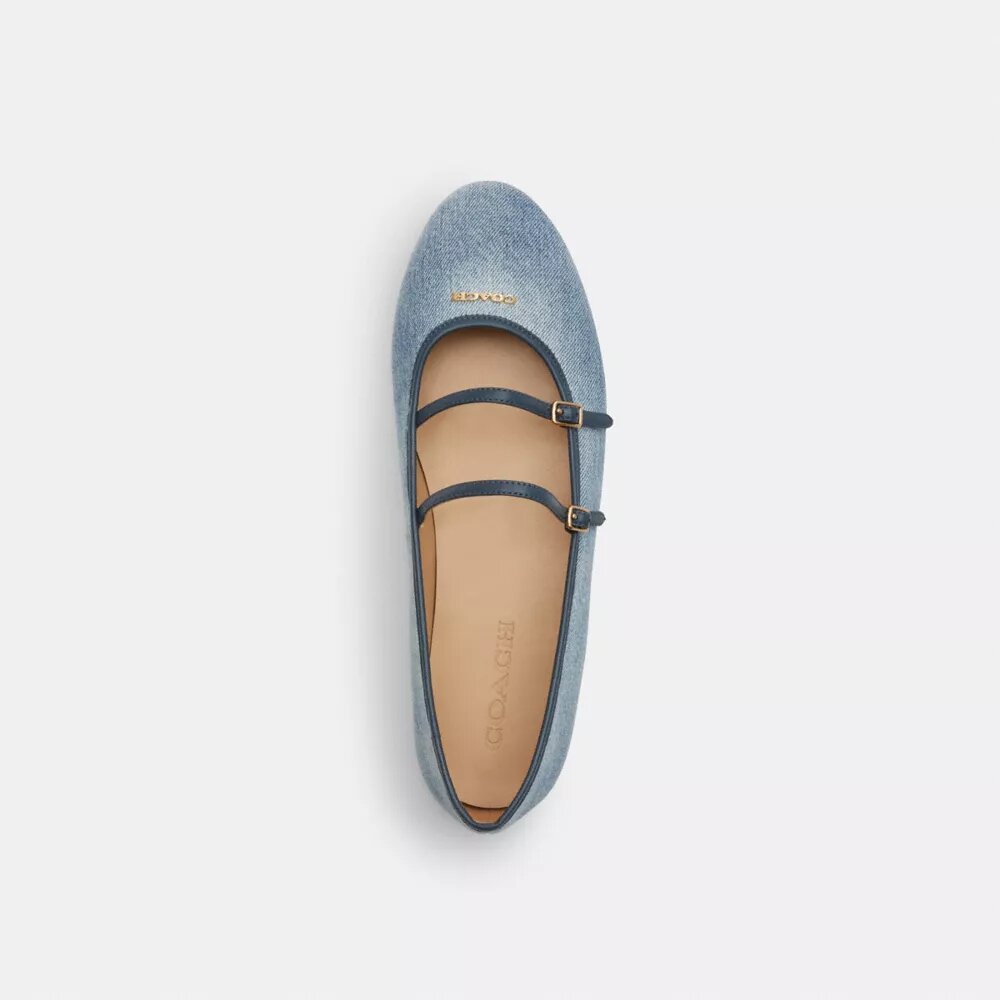Mary Janes med dubbla spännen i Loved Denim