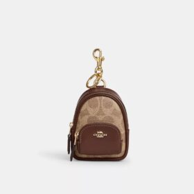 Mini Court Backpack-väsksmycke i Signature Canvas