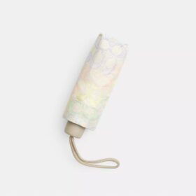 Mini-paraply med UV-skydd i Rainbow Signature-mönster