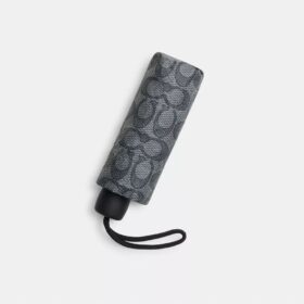 Mini-paraply med UV-skydd i signaturmönster