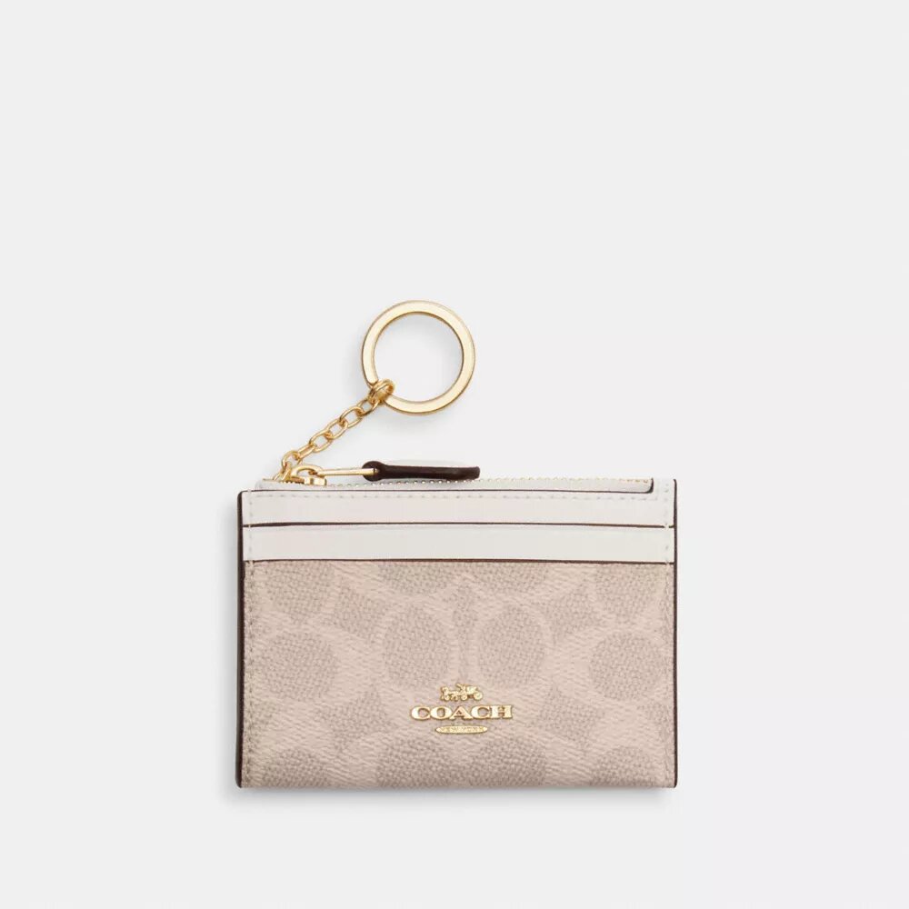 Mini Skinny ID-fodral i Signature Canvas
