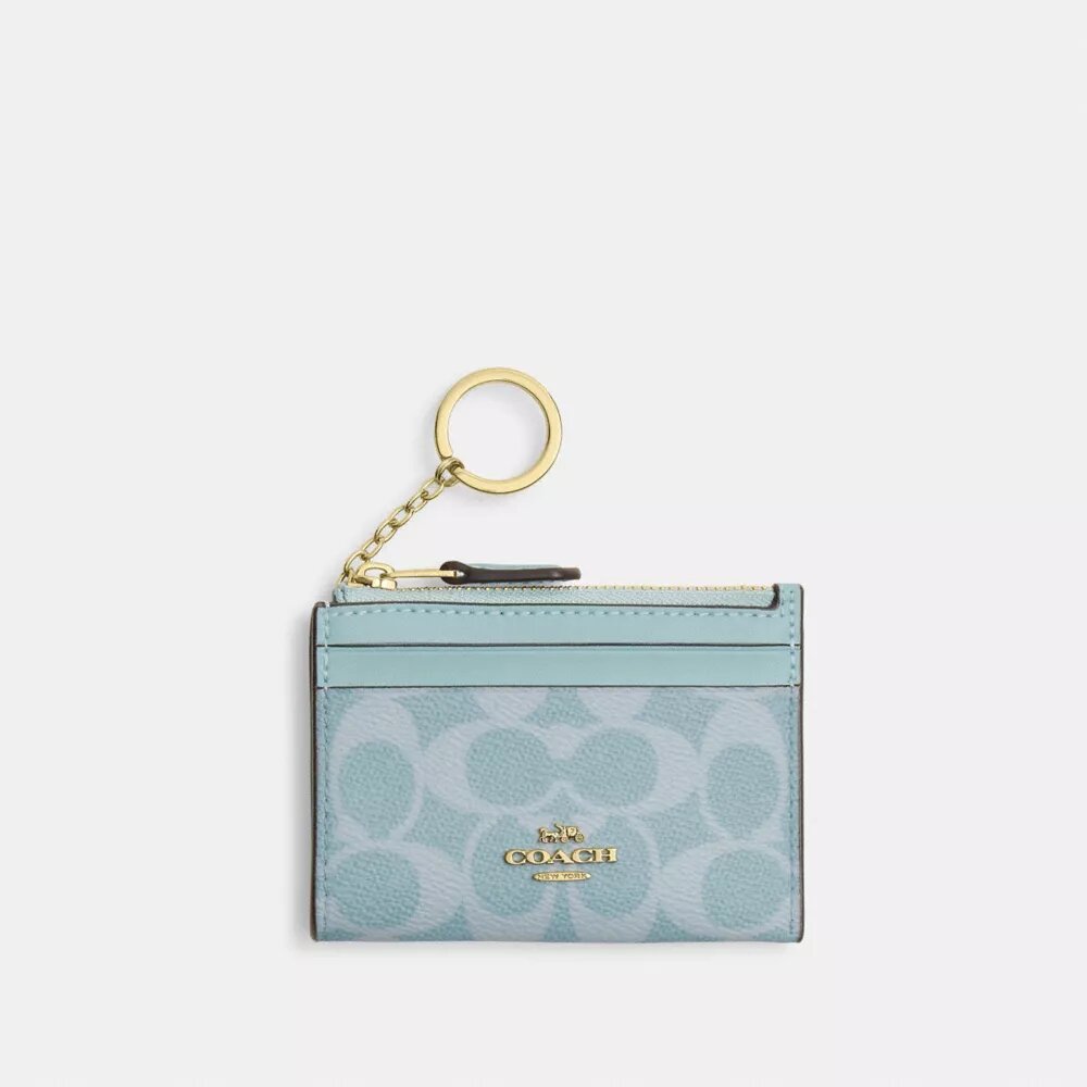 Mini Skinny ID-fodral i Signature Canvas