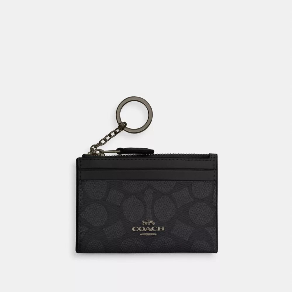 Mini Skinny ID-fodral i Signature Canvas