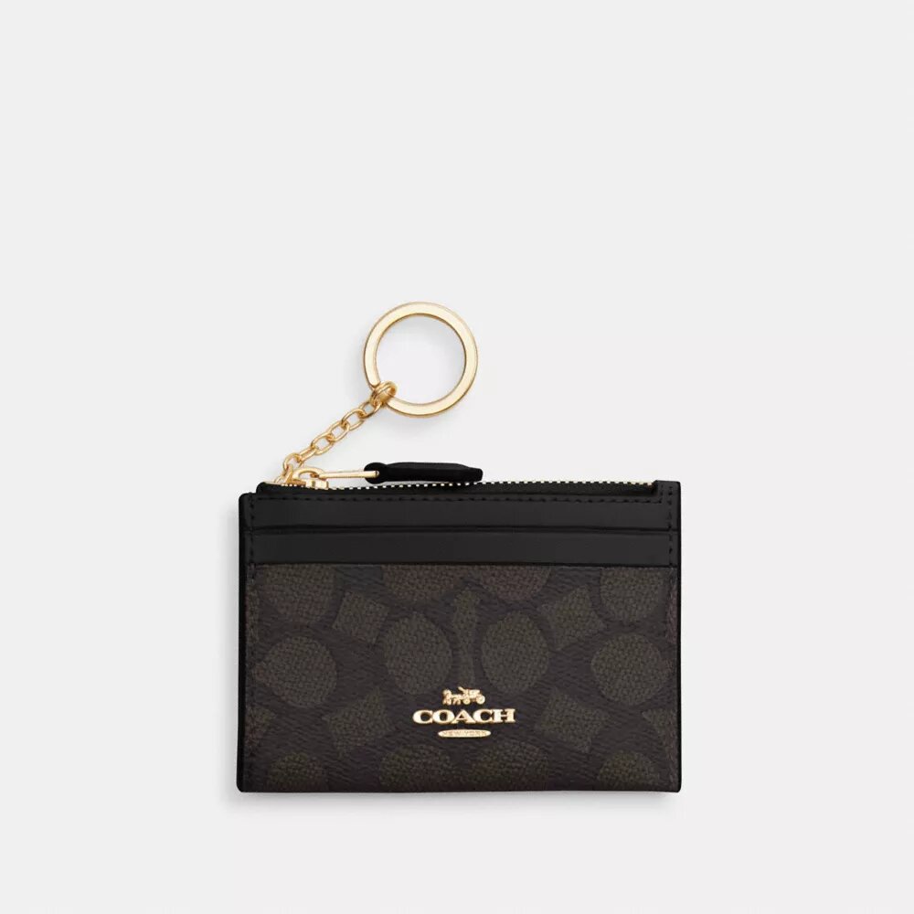 Mini Skinny ID-fodral i Signature Canvas
