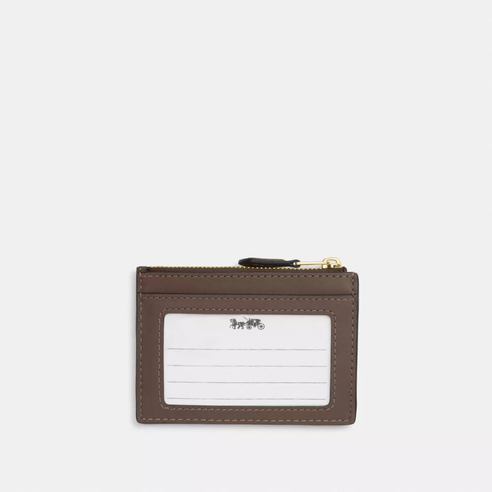 Mini Skinny ID-fodral i signaturjacquard med blommig brodyr