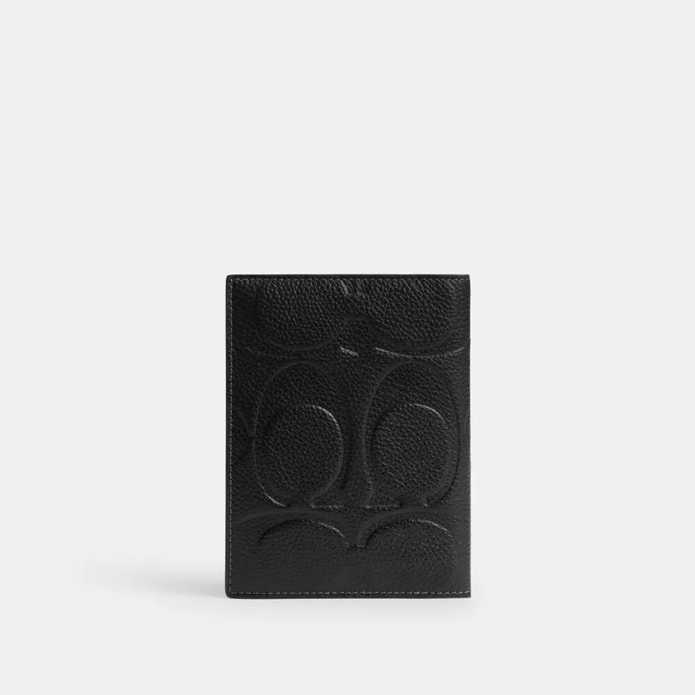 Passfodral i Maxi Signature-läder