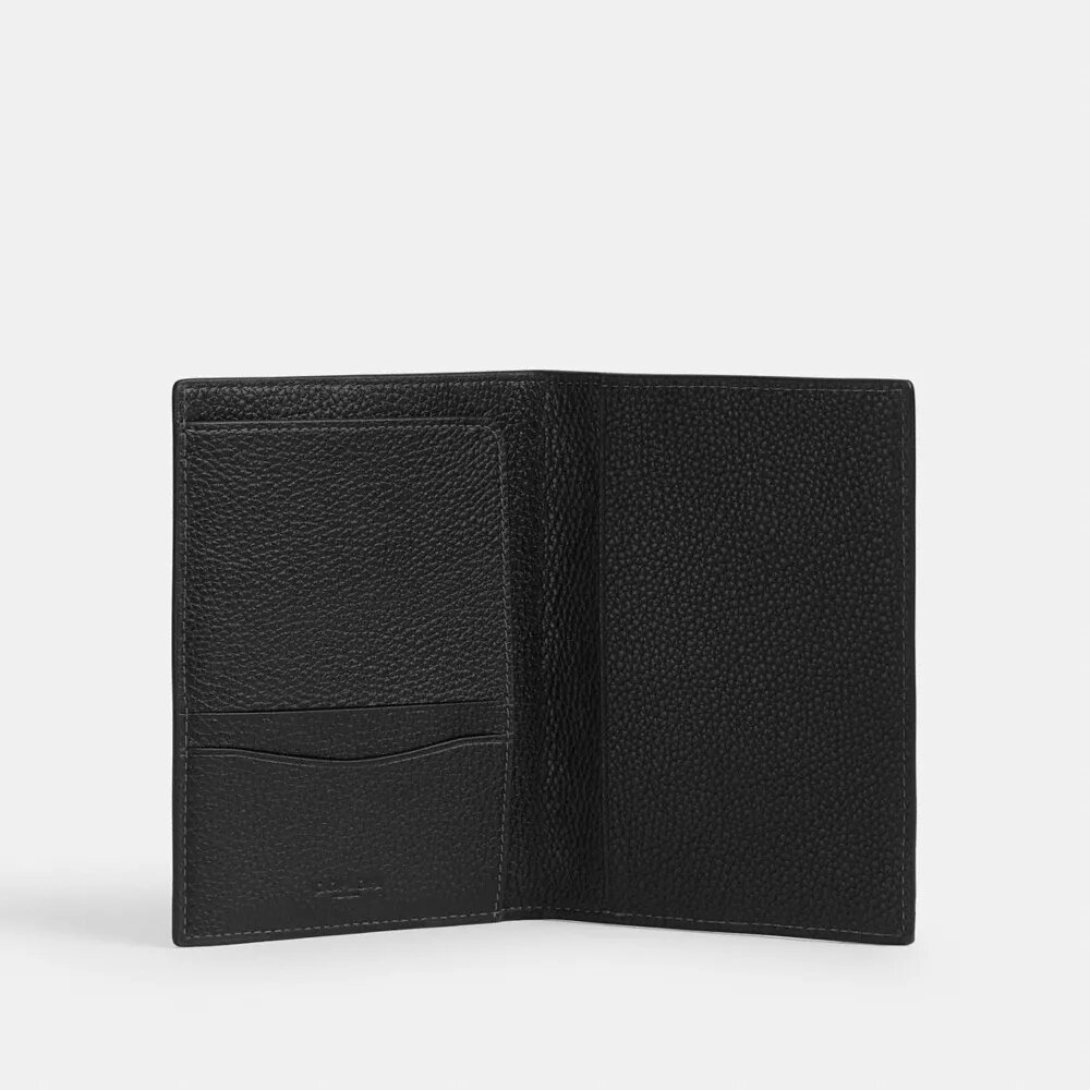 Passfodral i Maxi Signature-läder