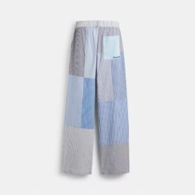 Patchwork-randiga byxor