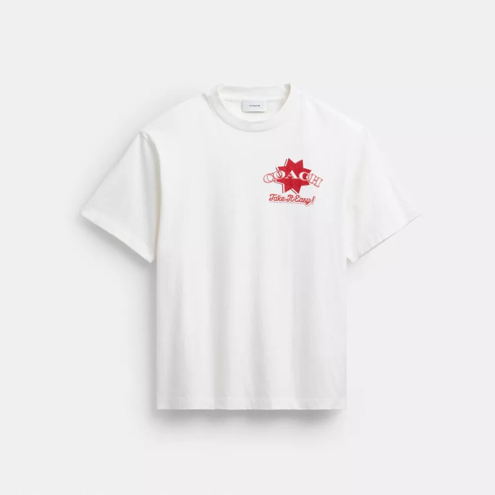 Pizza Relaxed T-shirt i ekologisk bomull