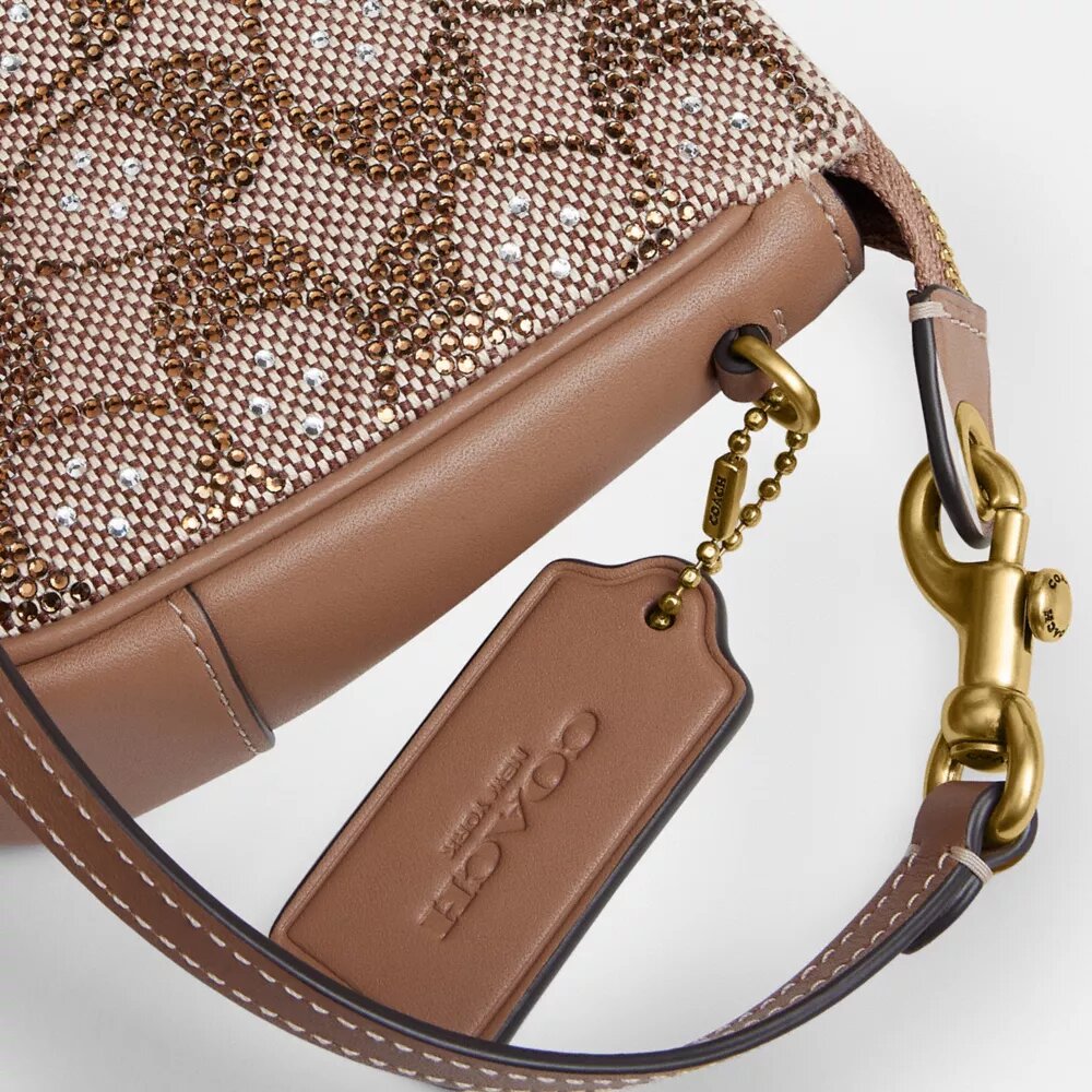 Plaza-väska i Crystal Signature Jacquard