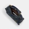 Pocket Juliet-väskan 30 i regenererad bomullsdenim med quiltning