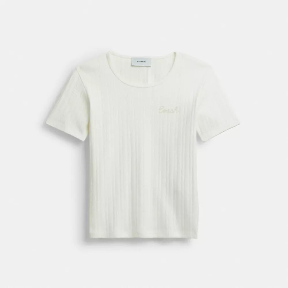 Pointelle-T-shirt