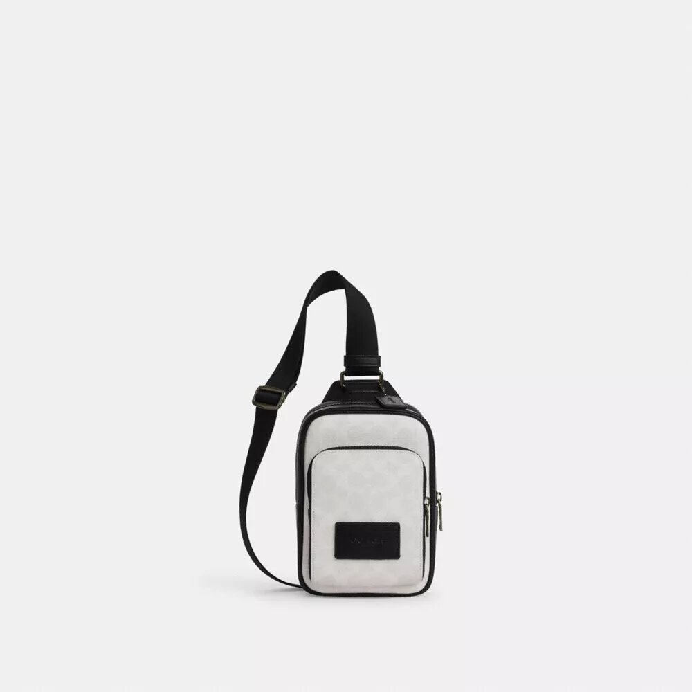 Racer Sling Pack i Signature Canvas