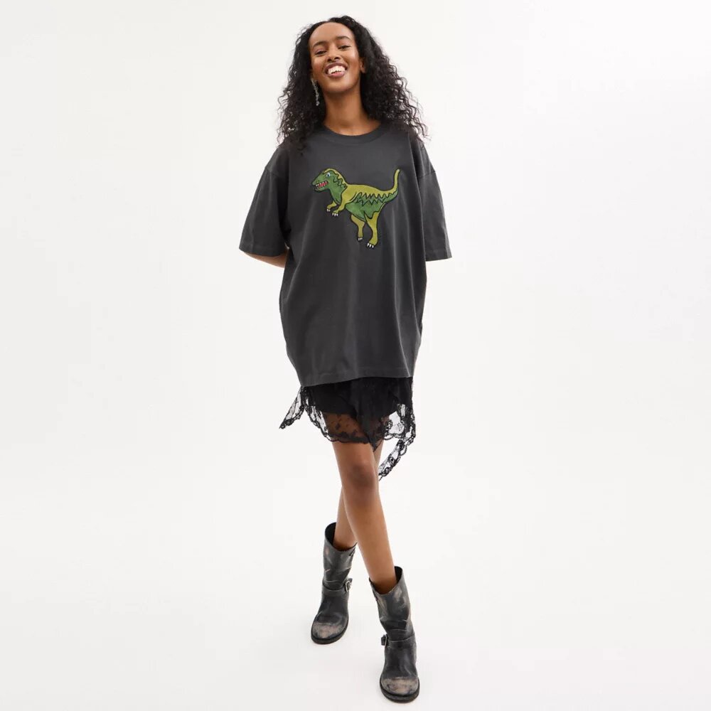Rexy T-shirt med avslappnad passform i ekologisk bomull