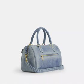 Rowan-skolväska i Loved Denim med smycken