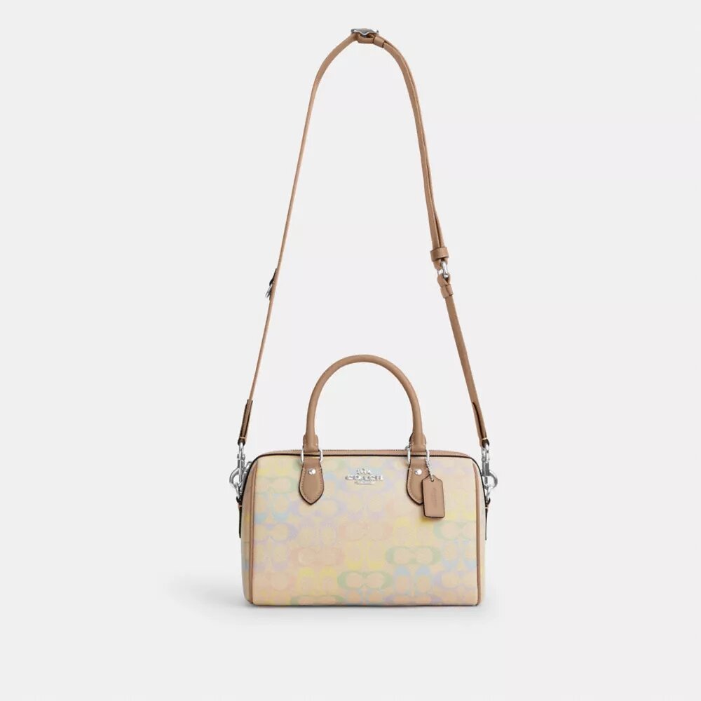 Rowan-skolväska i Rainbow Signature Canvas
