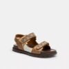 Sandaler med dubbla remmar i signaturdesign