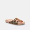 Sandaler med två spännen i vårt signaturjacquard