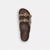 Sandaler med två spännen i vårt signaturjacquard