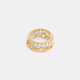 Set med sammanlänkade C-ringar