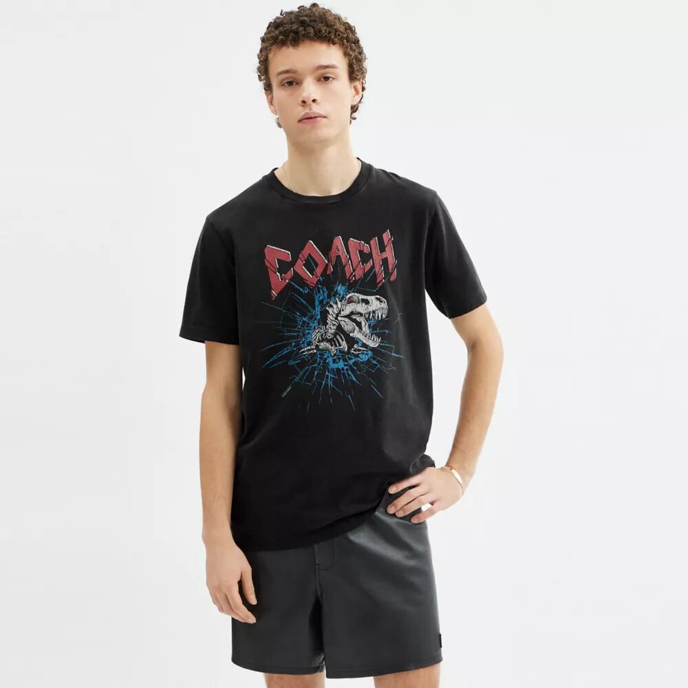 Signatur-T-shirt med Skeleton Rexy
