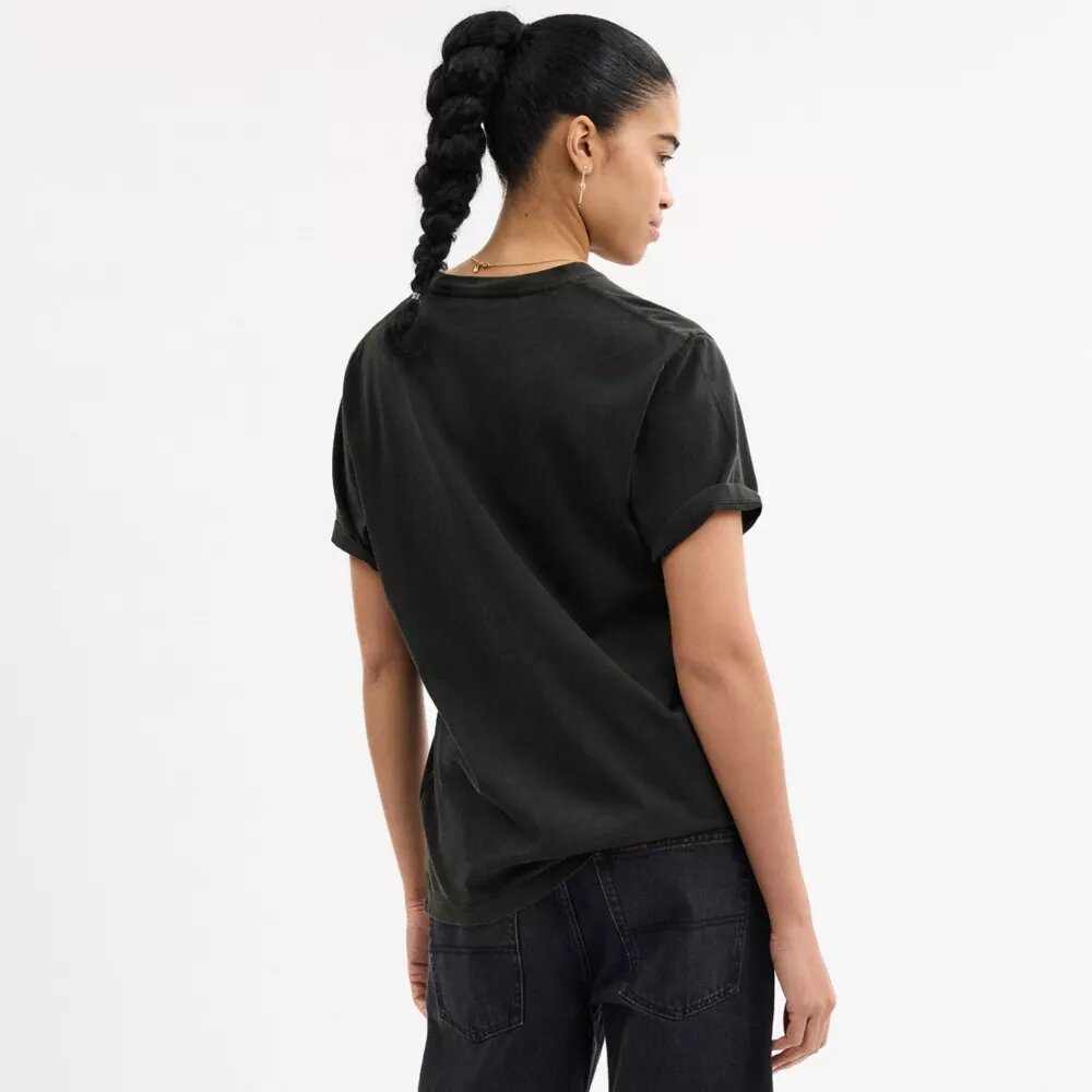 Signatur-T-shirt med Skeleton Rexy
