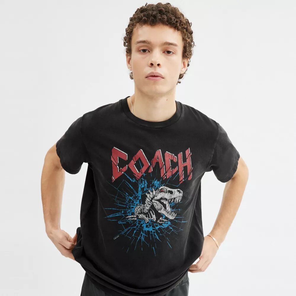 Signatur-T-shirt med Skeleton Rexy