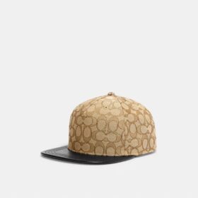Signature Jacquard-hatt med platt brätte