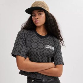 Signature Jacquard-hatt med platt brätte