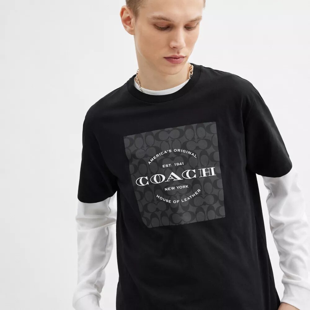 Signature Square T-shirt i ekologisk bomull