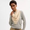 Signature stor fyrkantig scarf med vintage-rosmönster