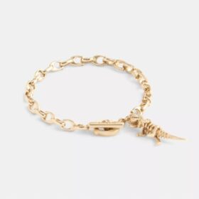 Skelettformad Rexy-armband med signaturkedja