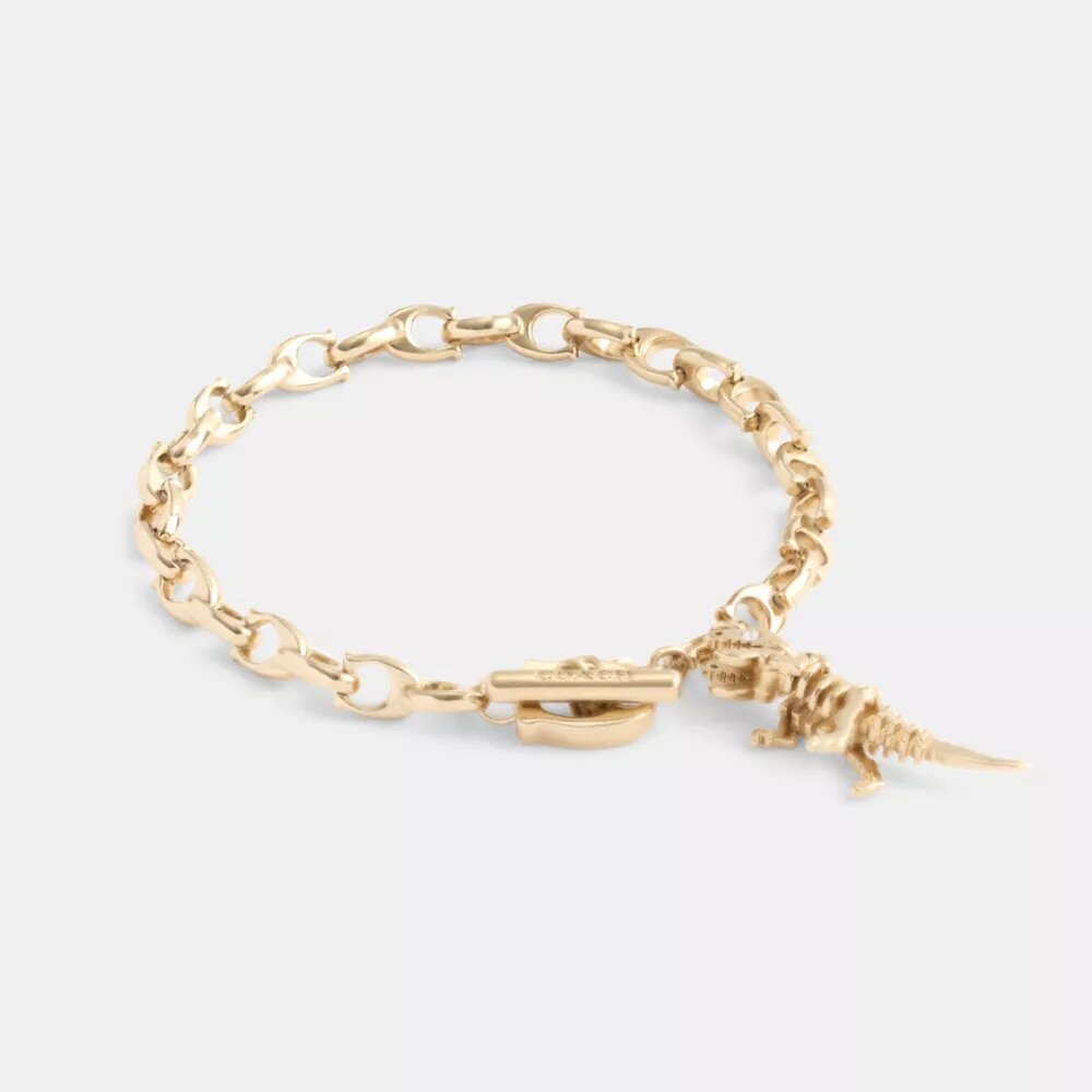 Skelettformad Rexy-armband med signaturkedja