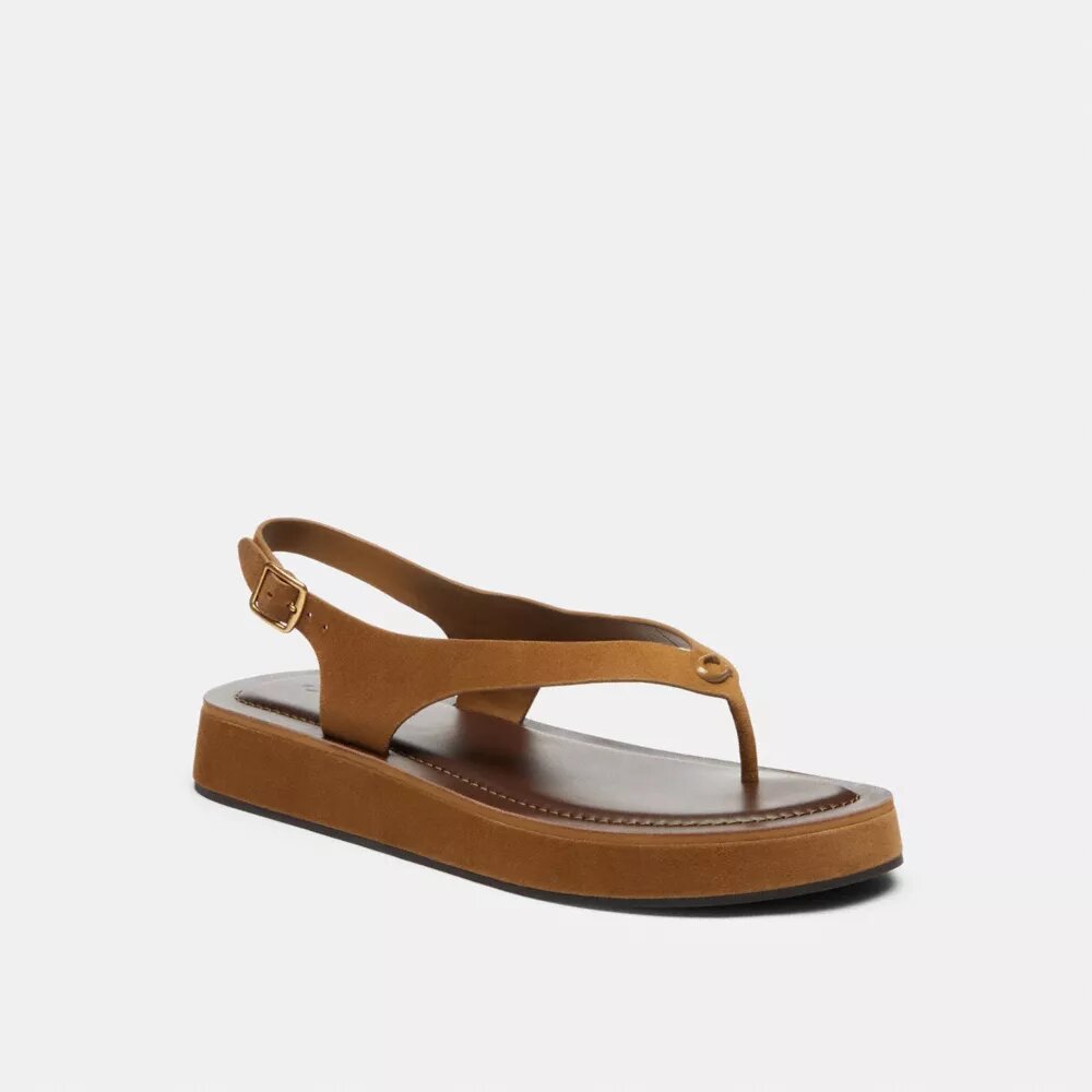 Skulpterad C-platåsandal