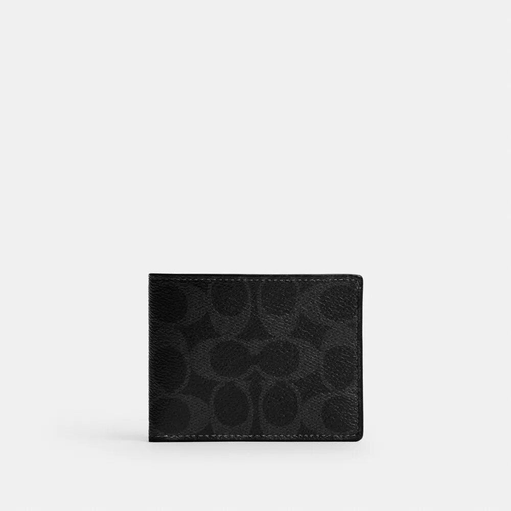 Smal plånbok i Signature Canvas