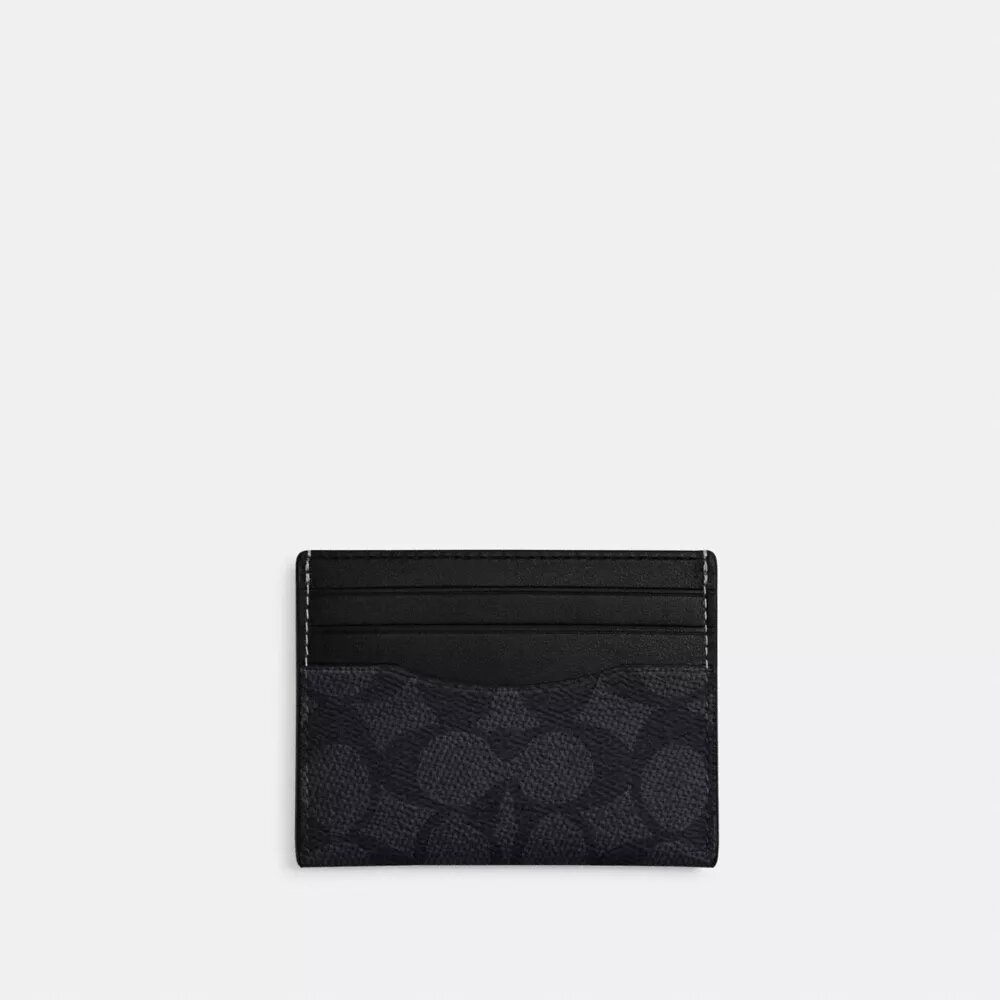 Smalt ID-kortfodral i Signature Canvas