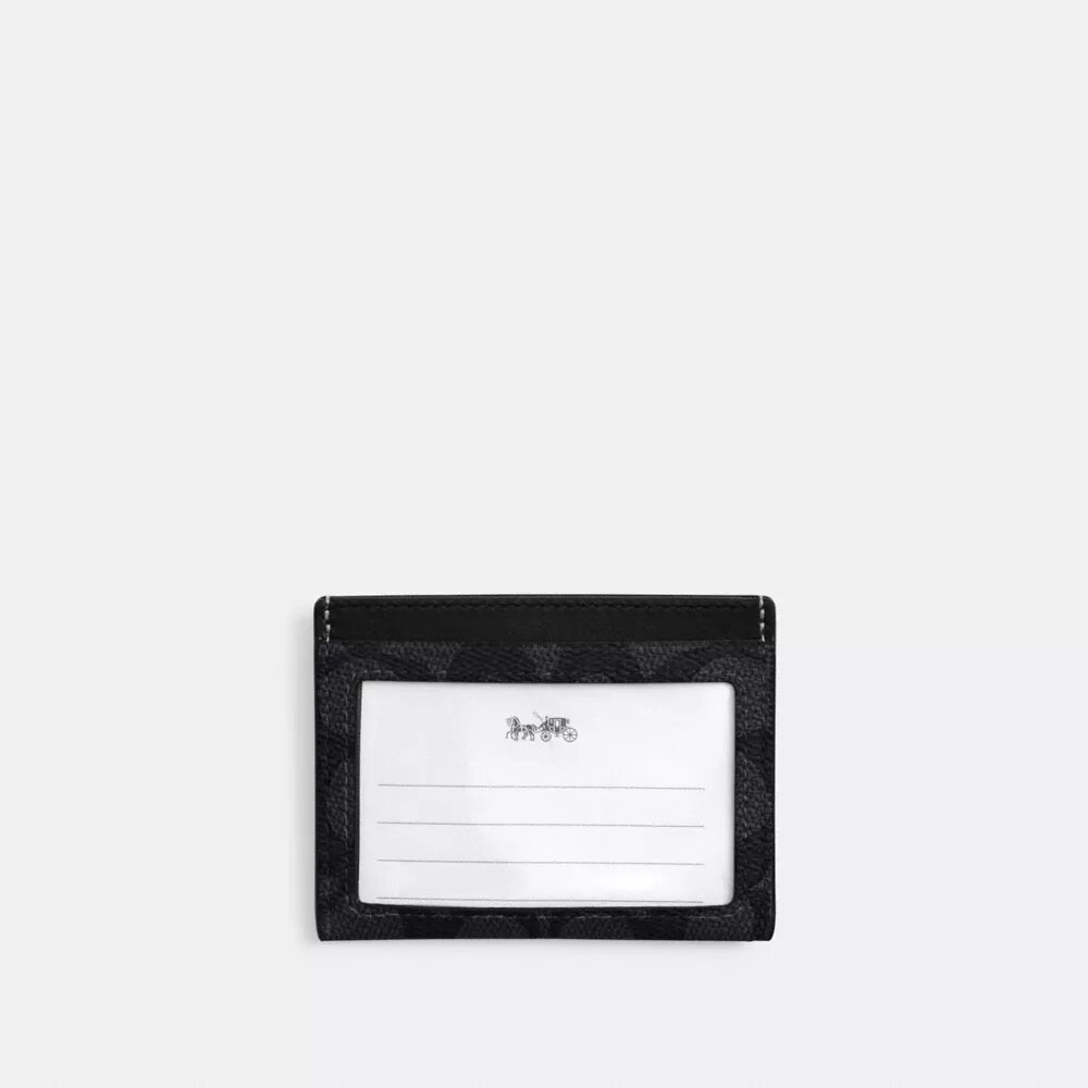 Smalt ID-kortfodral i Signature Canvas