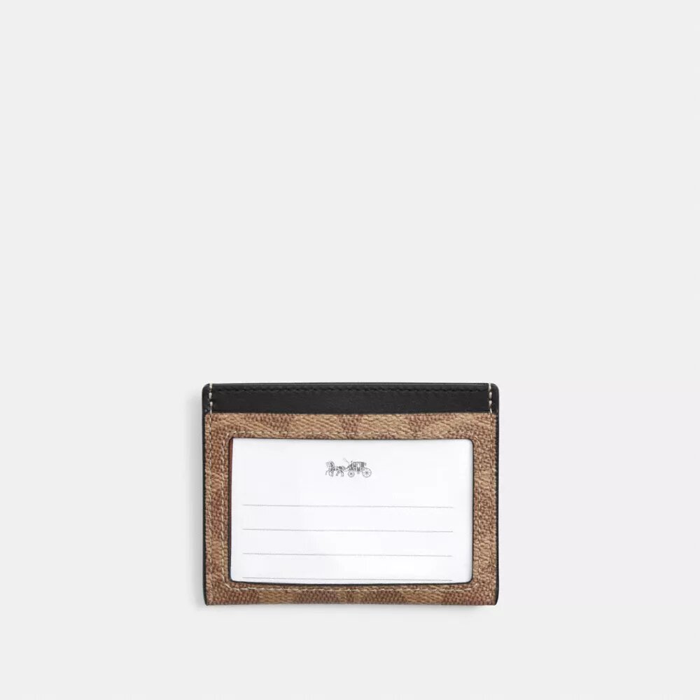 Smalt ID-kortfodral i Signature Canvas