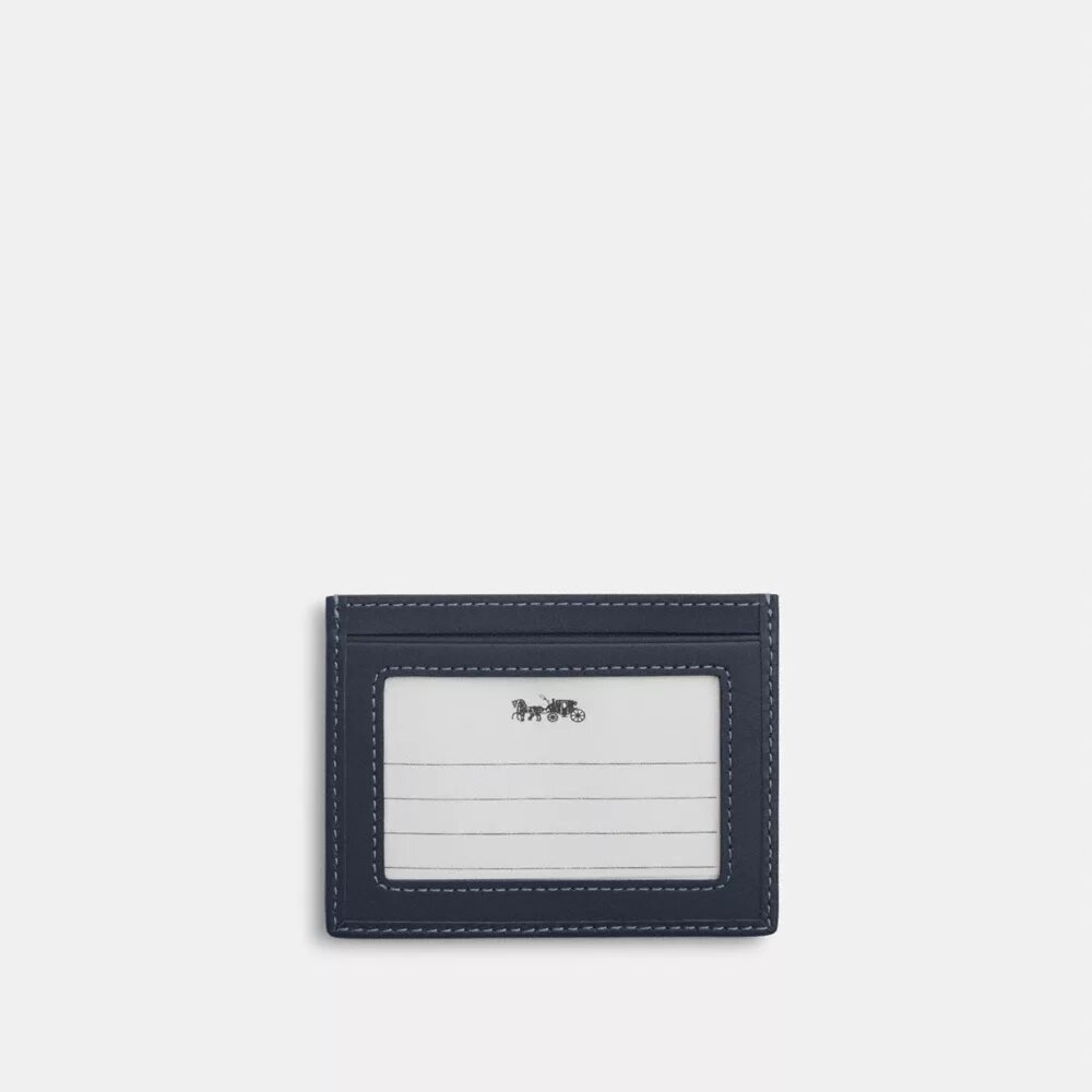 Smalt ID-kortfodral i Signature Denim