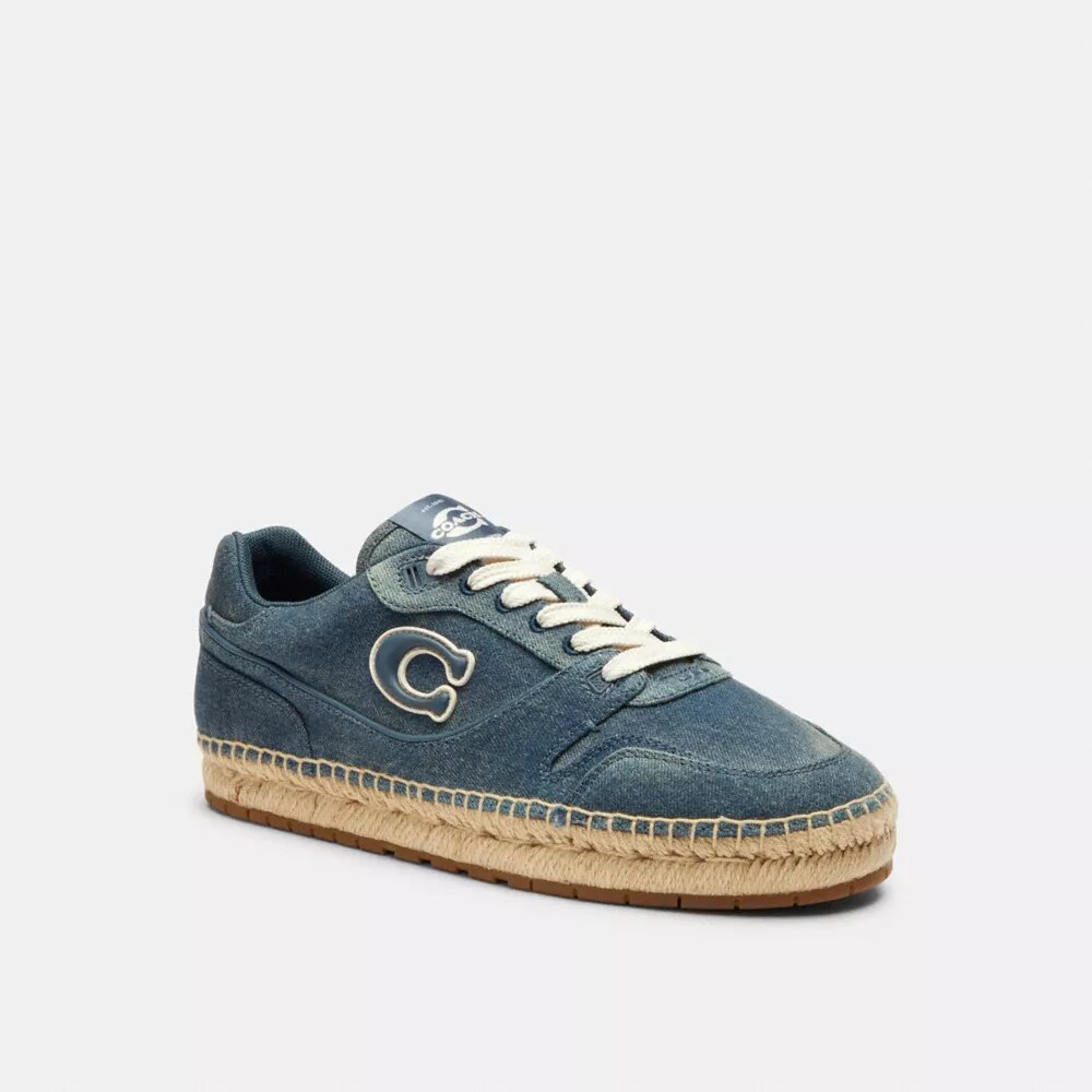 Soho Espadrille-sneaker i sliten denim
