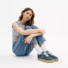 Soho Espadrille-sneaker i sliten denim