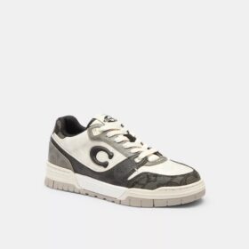 Soho-sneakers i blandat signaturmaterial