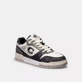 Soho-sneakers i blandat signaturmaterial
