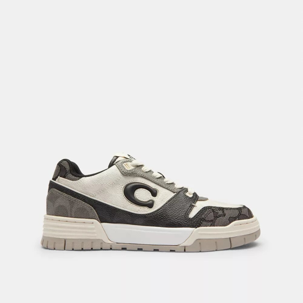 Soho-sneakers i blandat signaturmaterial